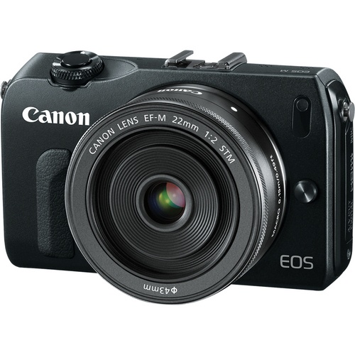Máy ảnh Canon EOS M kèm lens 22+Adaptor (BK) Đen - BH 30 ngày