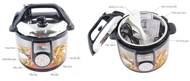 Nồi áp suất Supor 5 Lít CYSB50YC3C-100