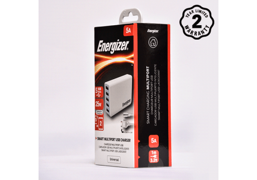 ADAPTER ENERGIZER CL USB STATION 5 PORT 25W EU USA5CEUCWH5