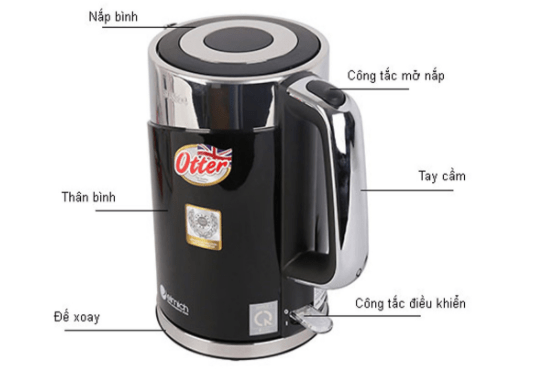Ấm siêu tốc 1.7 Lít Elmich KEE-0216 1850W