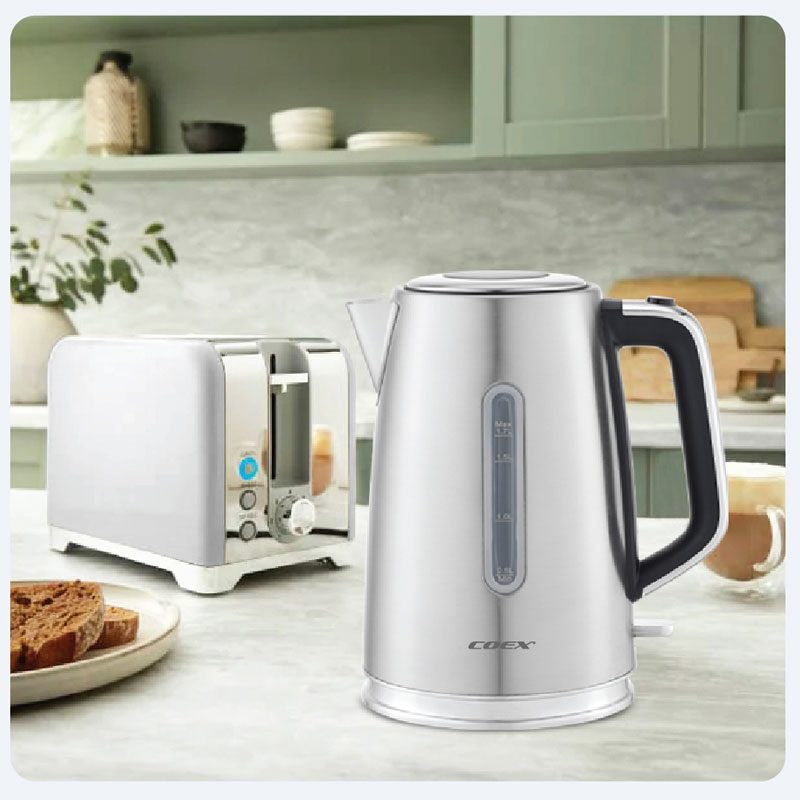 Ấm siêu tốc Inox 304 1.7 lít Coex CK-5124SS 1850-2200W