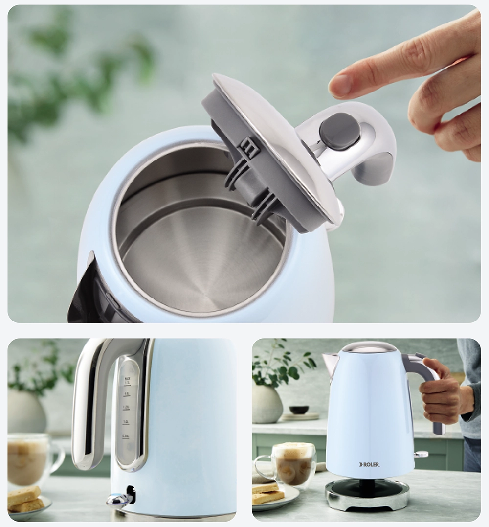 Ấm siêu tốc Inox 304 1.7 lít Roler RK-5138PB 1850-2200W