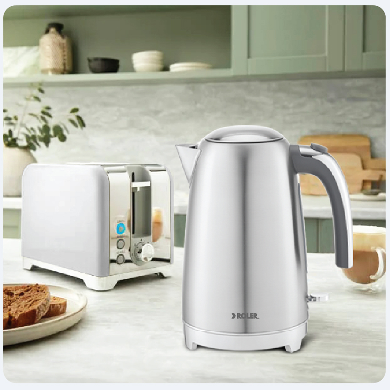 Ấm siêu tốc Inox 304 1.7 lít Roler RK-5139SS 1850-2200W