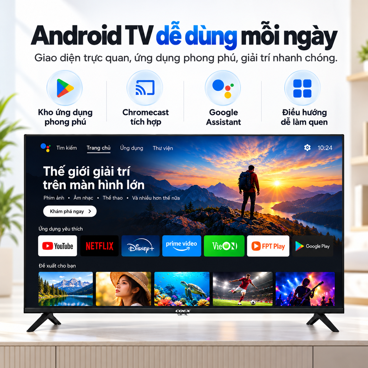 Android TV Coex 4K UHD 50 inch 50UT7002X