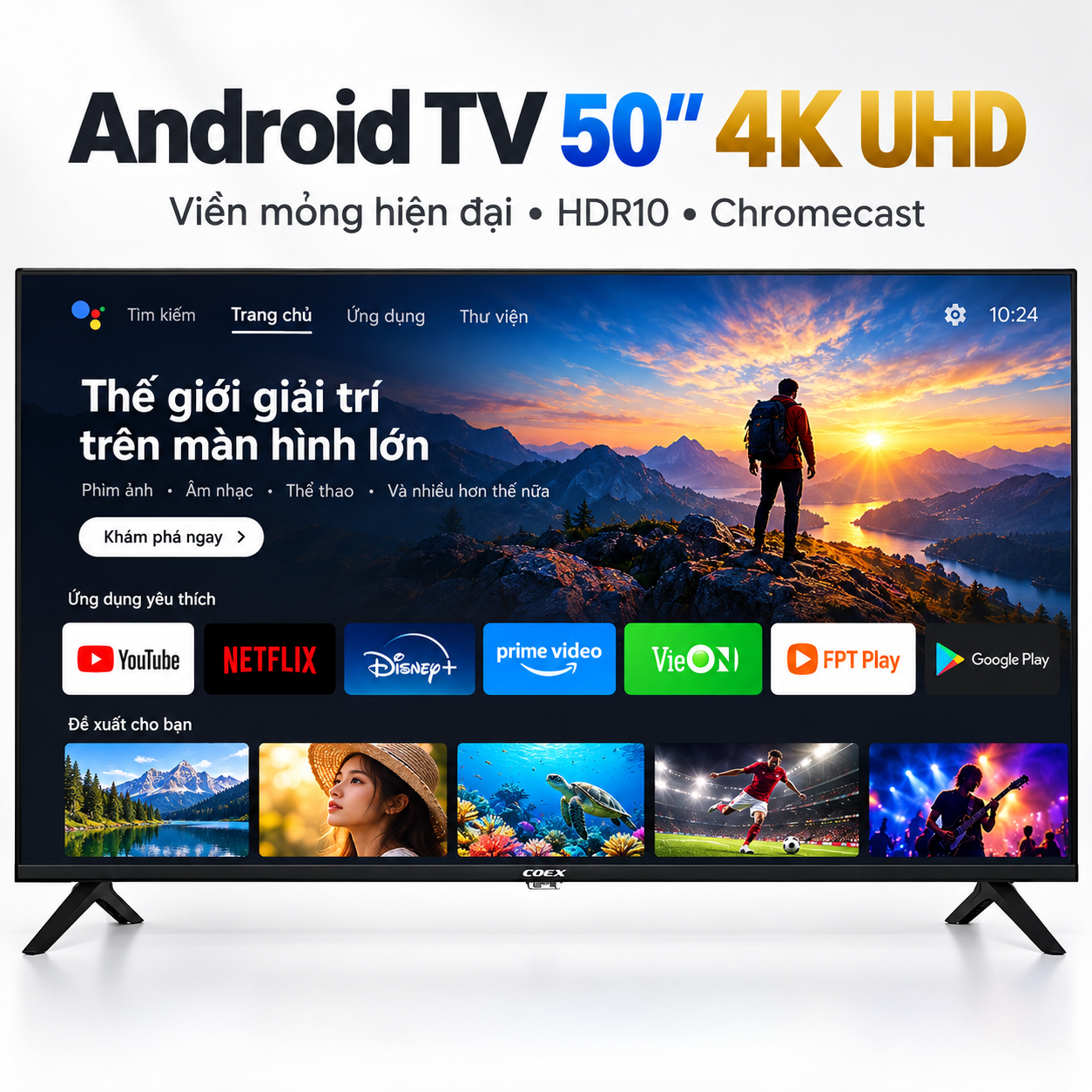 Android TV Coex 4K UHD 50 inch 50UT7002X