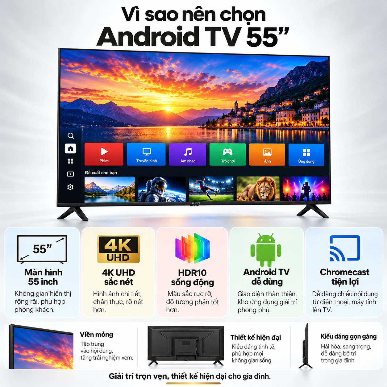 Android TV Coex 4K UHD 55 inch 55UT7002X