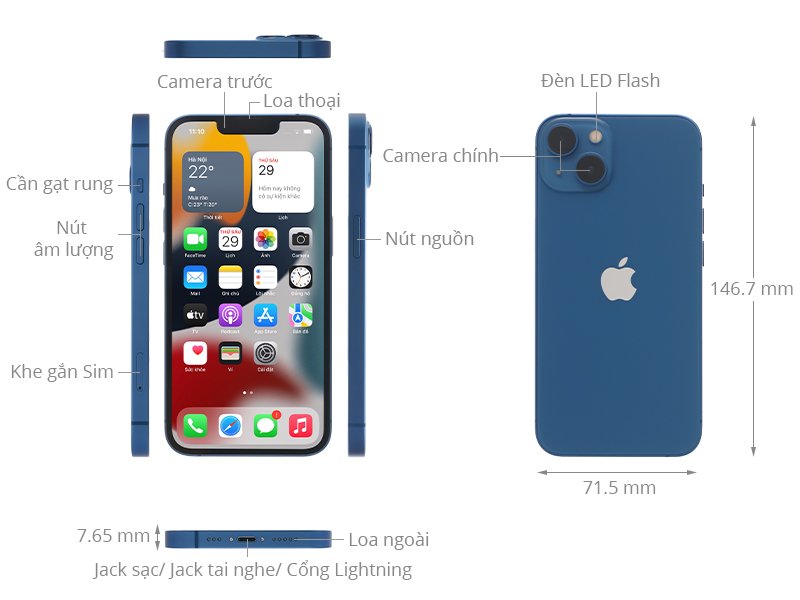 Apple Iphone 13 256G Blue