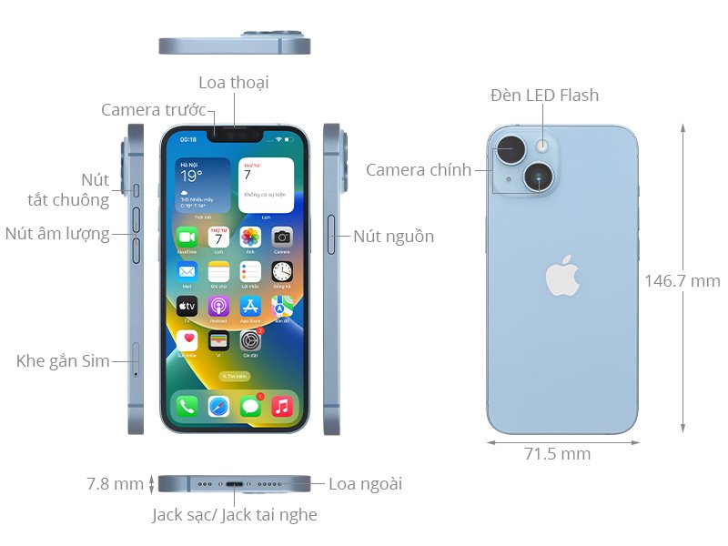 Apple Iphone 14 128GB Blue