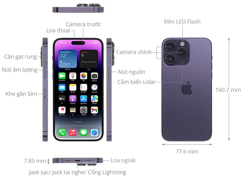 Apple Iphone 14 Pro Max 128GB Deep Purple