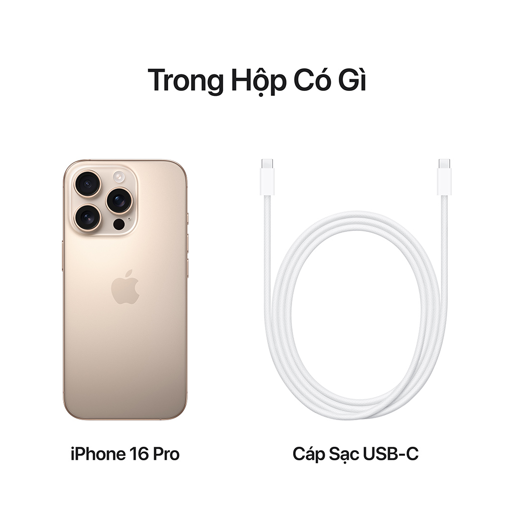 Apple iPhone 16 Pro 128GB Titanium Vàng Sa mạc