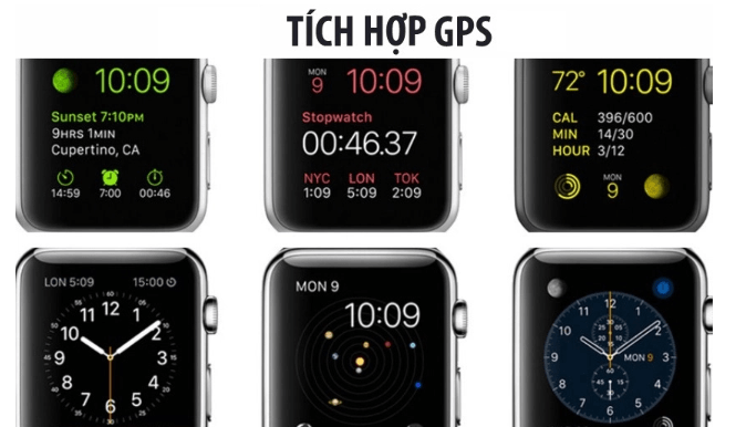 Apple Watch 3 42mm (4G) Viền Nhôm Xám - Dây cao su Đen Chính hãng (MTH22VN/A)