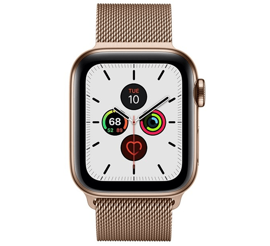 Apple Watch 5 40mm (4G) Viền Thép Vàng - Dây Thép Vàng Chính hãng (MWX72VN/A)