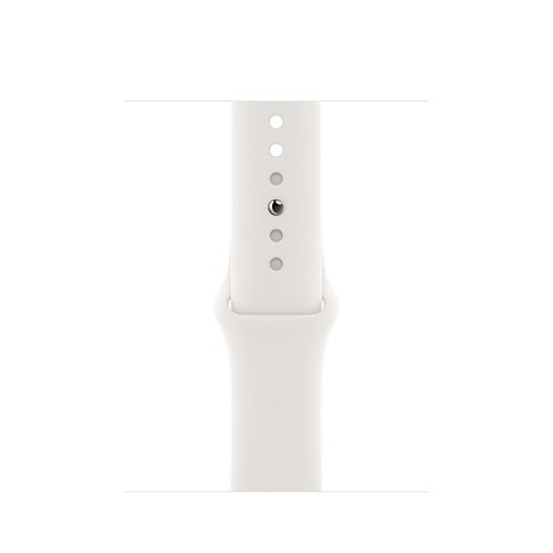 Apple Watch 6 40mm (4G) viền nhôm bạc - Dây cao su Trắng Chính hãng (M06M3VN/A)