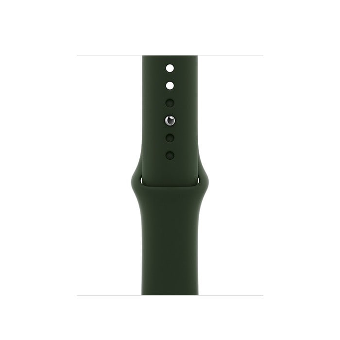Apple Watch 6 40mm (4G) viền thép vàng - Dây cao su Xanh Chính hãng (M06V3VN/A)