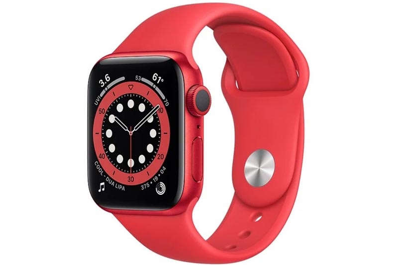 Apple Watch 6 40mm (GPS) viền nhôm đỏ - Dây cao su Đỏ (M00A3VN/A) - BH theo Serial