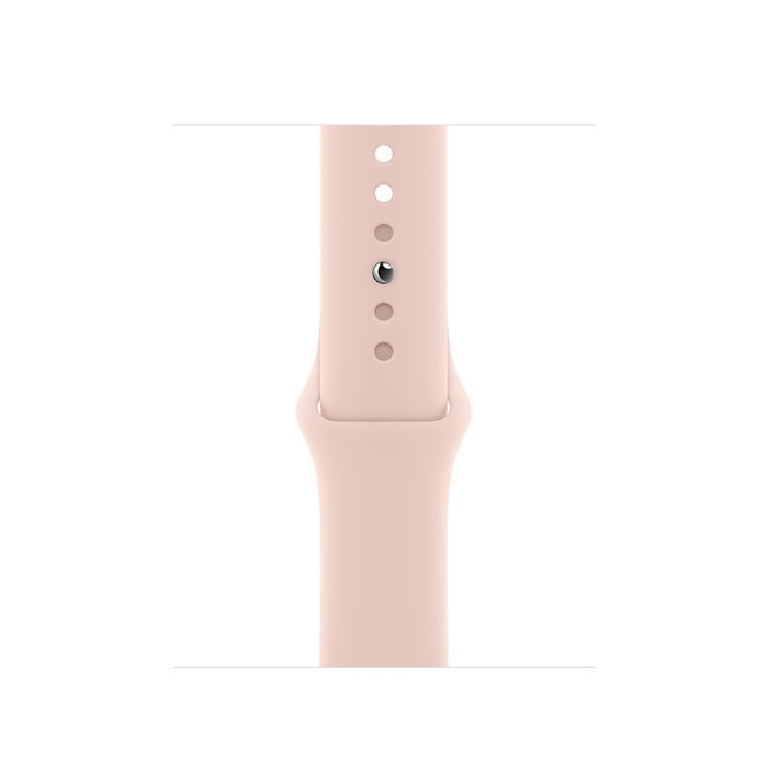 Apple Watch 6 40mm (GPS) viền nhôm vàng - Dây cao su Hồng Chính hãng (MG123VN/A)