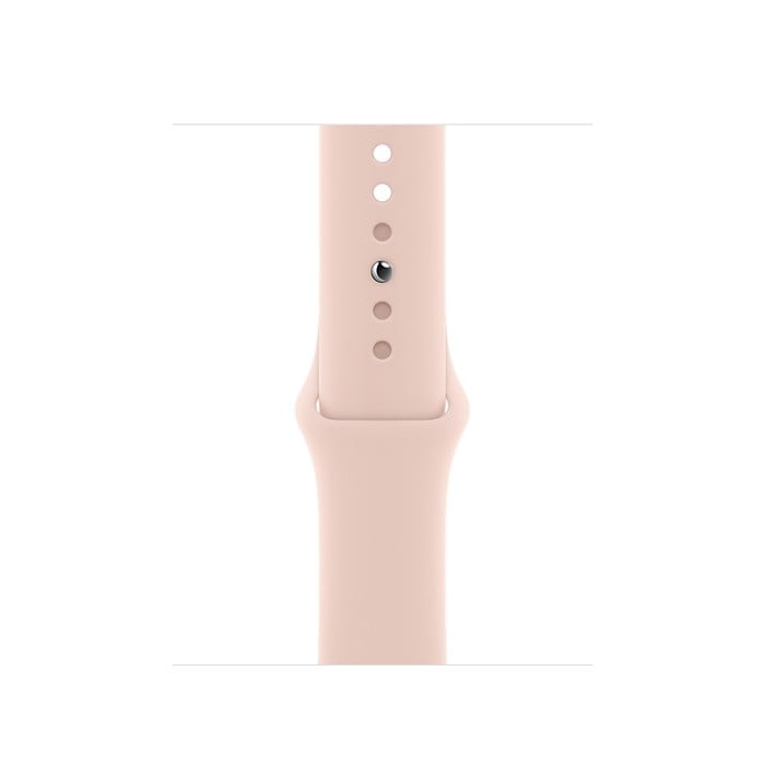 Apple Watch 6 44mm (4G) viền nhôm vàng - Dây cao su Hồng Chính hãng (MG2D3VN/A)