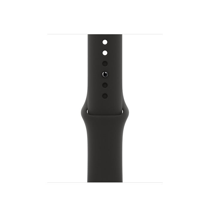 Apple Watch 6 44mm (4G) viền nhôm xám - Dây cao su Đen Chính hãng (MG2E3VN/A)