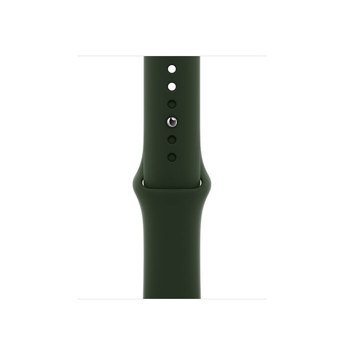 Apple Watch 6 44mm (4G) viền thép vàng - Dây cao su Xanh Chính hãng (M09F3VN/A)