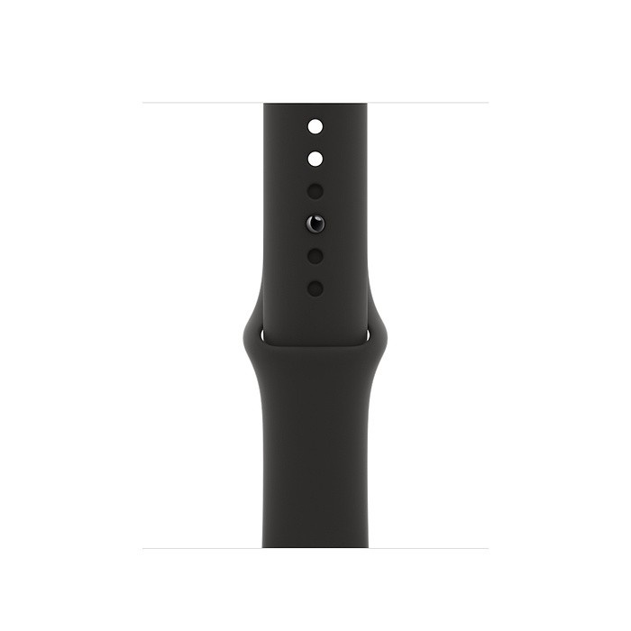 Apple Watch 6 44mm (GPS) viền nhôm xám - Dây cao su Đen Chính hãng (M00H3VN/A)
