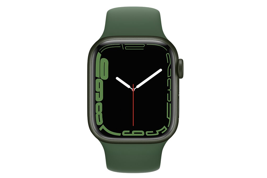 Apple Watch 7 41mm (4G) Dây cao su Xanh lá - Chính hãng (MKHT3VN/A)