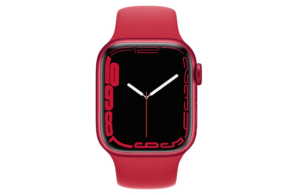 Apple Watch 7 41mm (GPS) Dây cao su Đỏ - Chính hãng (MKN23VN/A)