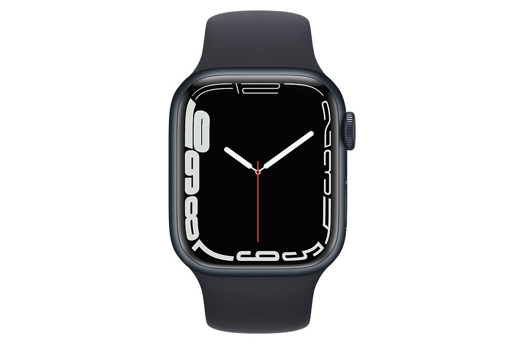 Apple Watch 7 41mm (GPS) Dây cao su Đen - Chính hãng (MKMX3VN/A)
