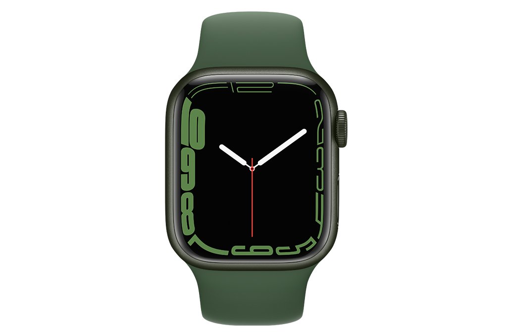 Apple Watch 7 41mm (GPS) Dây cao su Xanh lá - Chính hãng (MKN03VN/A)