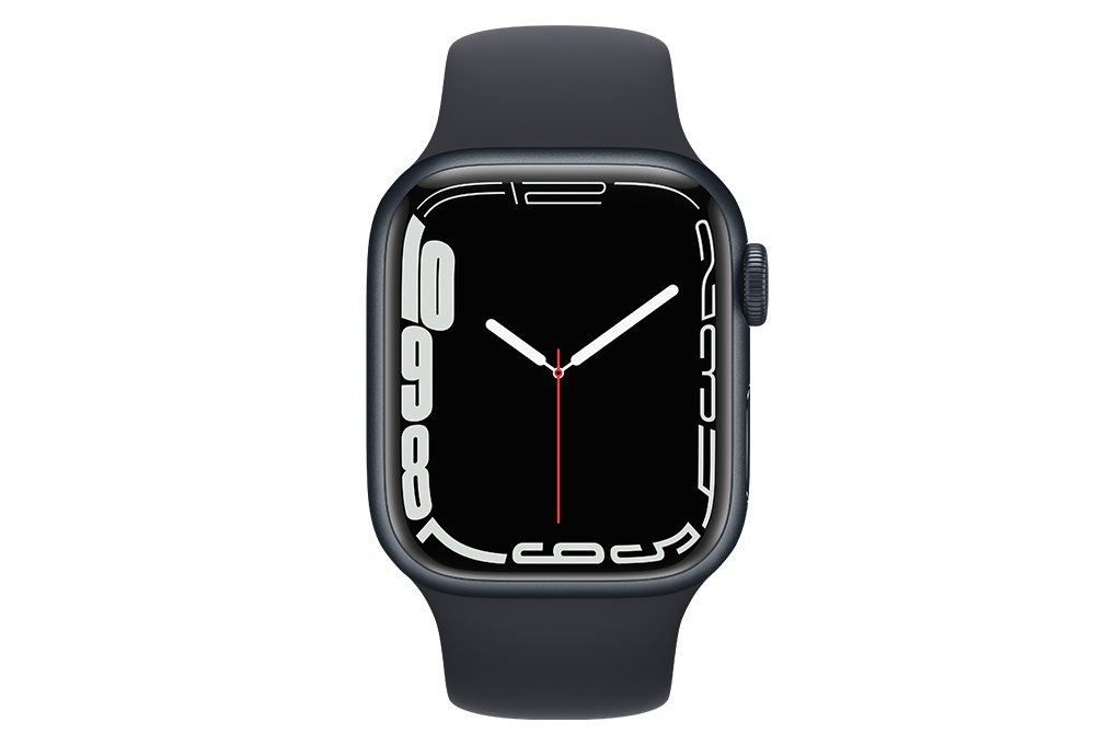Apple Watch 7 45mm (4G) Dây cao su Đen - Chính hãng (MKJP3VN/A)