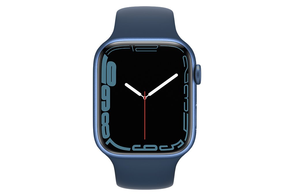 Apple Watch 7 45mm (4G) Dây cao su Xanh dương - Chính hãng (MKJT3VN/A)