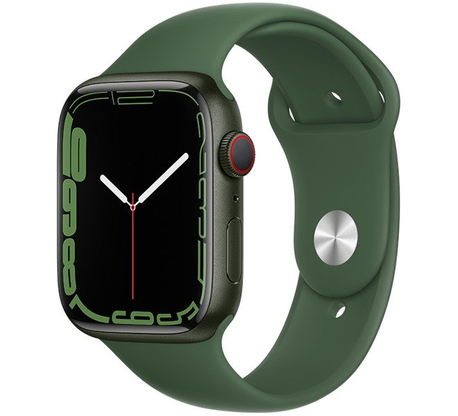Apple Watch 7 45mm (4G) Dây cao su Xanh lá - Chính hãng (MKJR3VN/A)