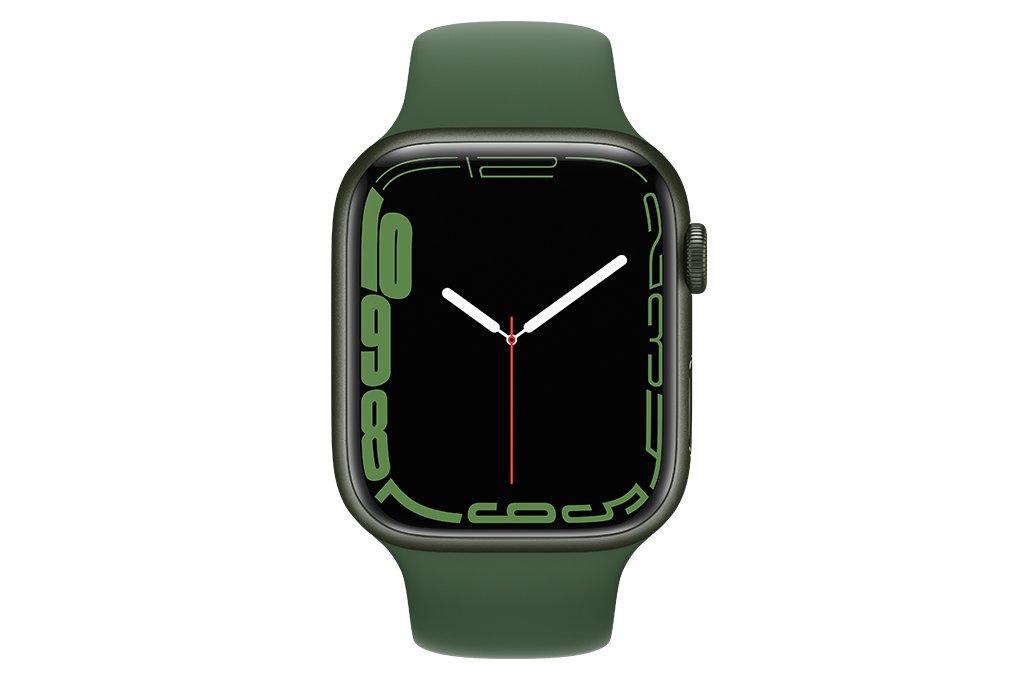 Apple Watch 7 45mm (4G) Dây cao su Xanh lá - Chính hãng (MKJR3VN/A)