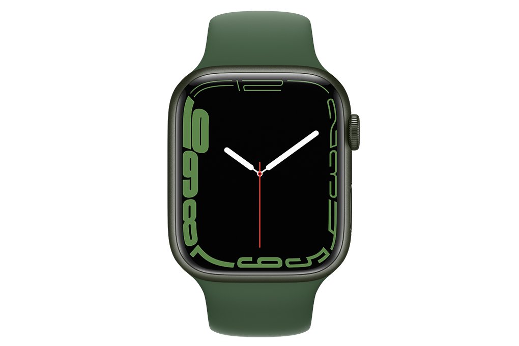 Apple Watch 7 45mm (GPS) Dây cao su Xanh lá - Chính hãng (MKN73VN/A)