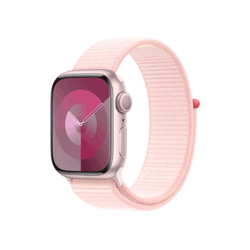 Apple Watch S9 GPS 45mm viền nhôm dây vải màu hồng