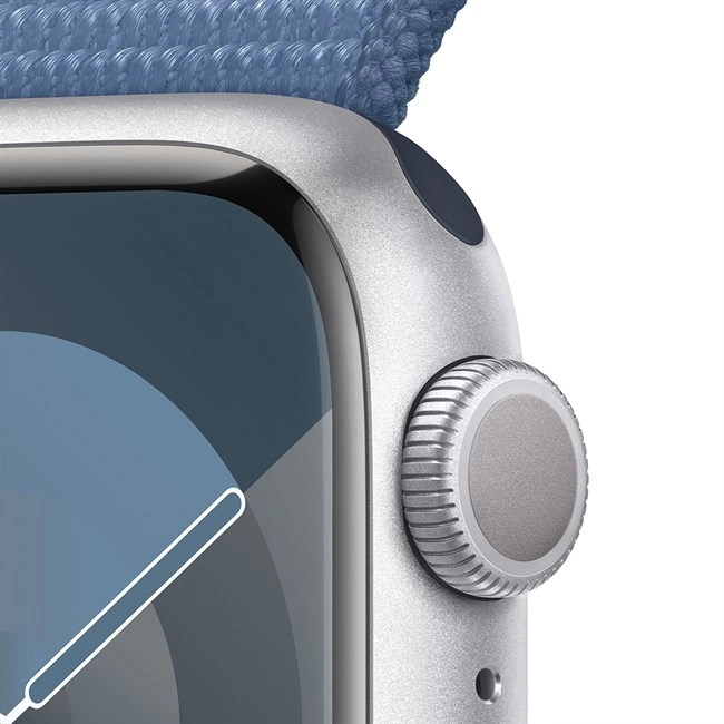 Apple Watch S9 GPS 45mm viền nhôm dây vải màu xanh winter sport