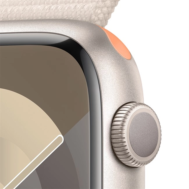 Apple Watch S9 GPS + Cellular 41mm viền nhôm dây vải màu trắng starlight