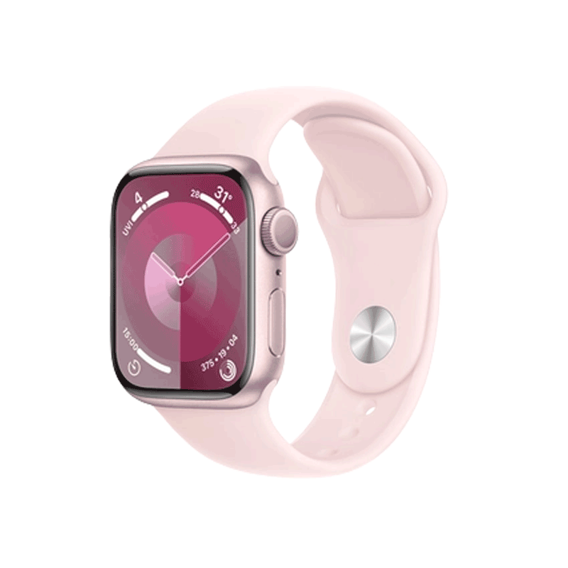 Apple Watch S9 LTE 41mm viền nhôm dây silicone Hồng