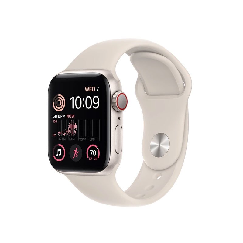 Apple Watch SE 2 GPS + Cellular 40mm dây cao su starlight (MNPH3VN/A)
