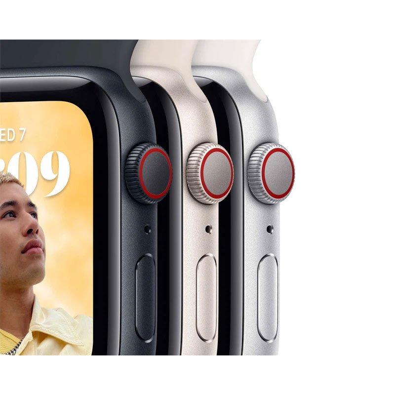 Apple Watch SE 2022 GPS + Cellular 44mm dây cao su đen (MNPY3VN/A)