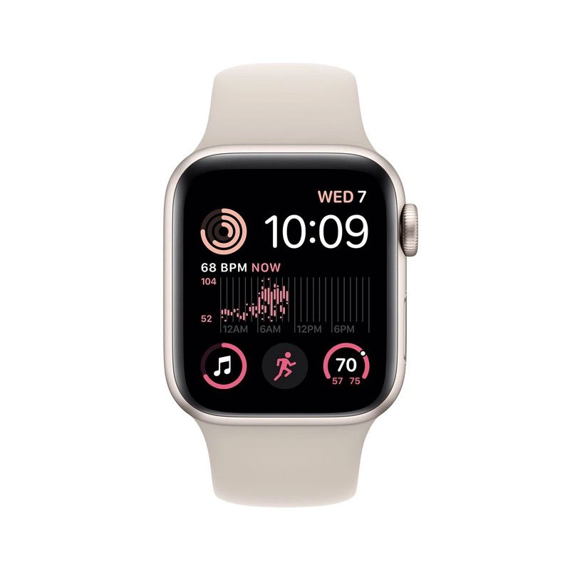 Apple Watch SE 2 GPS + Cellular 44mm dây cao su starlight (MNPT3VN/A)