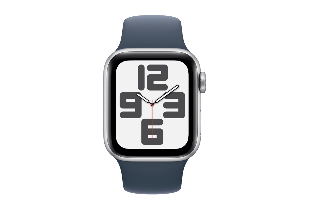 Apple Watch SE 2023 GPS 40mm viền nhôm dây silicone màu Storm Blue