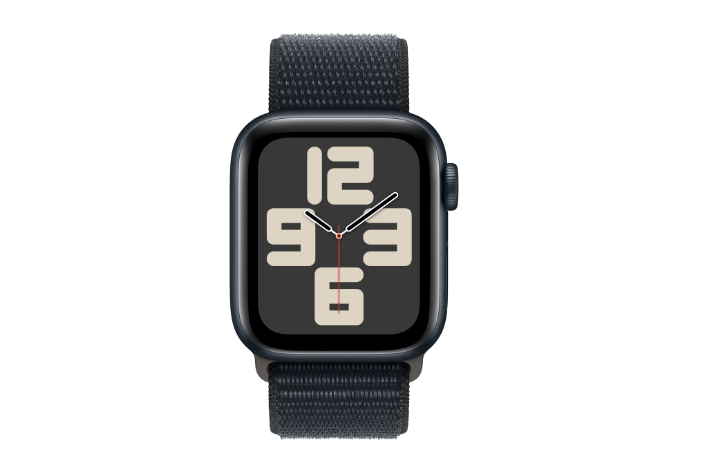 Apple Watch SE 2023 GPS 44mm viền nhôm dây vải màu đen midnight