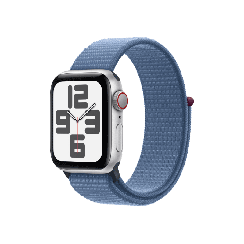 Apple Watch SE 2023 GPS + Cellular 40mm viền nhôm dây vải màu xanh winter blue