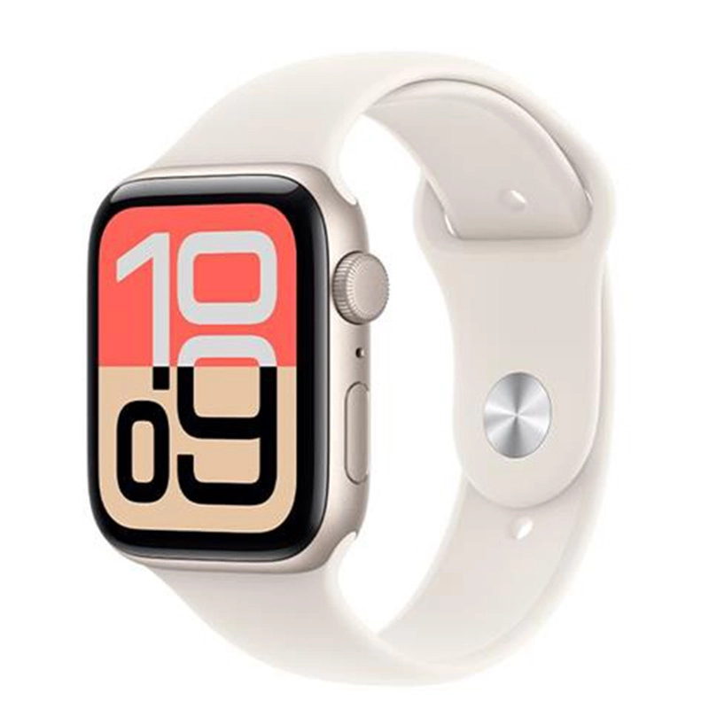 Apple Watch SE 3 44mm viền nhôm dây thể thao trắng Slarlight MEHG4SA/A S/M