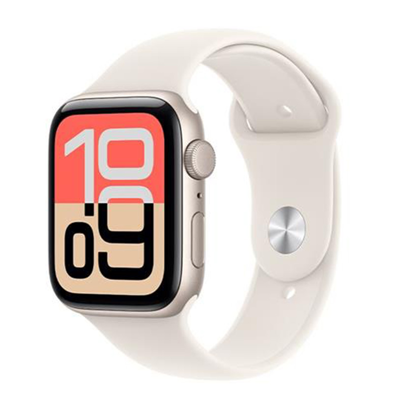 Apple Watch SE 3 GPS + Cellular 44mm viền nhôm dây thể thao trắng Slarlight MEPF4SA/A M/L