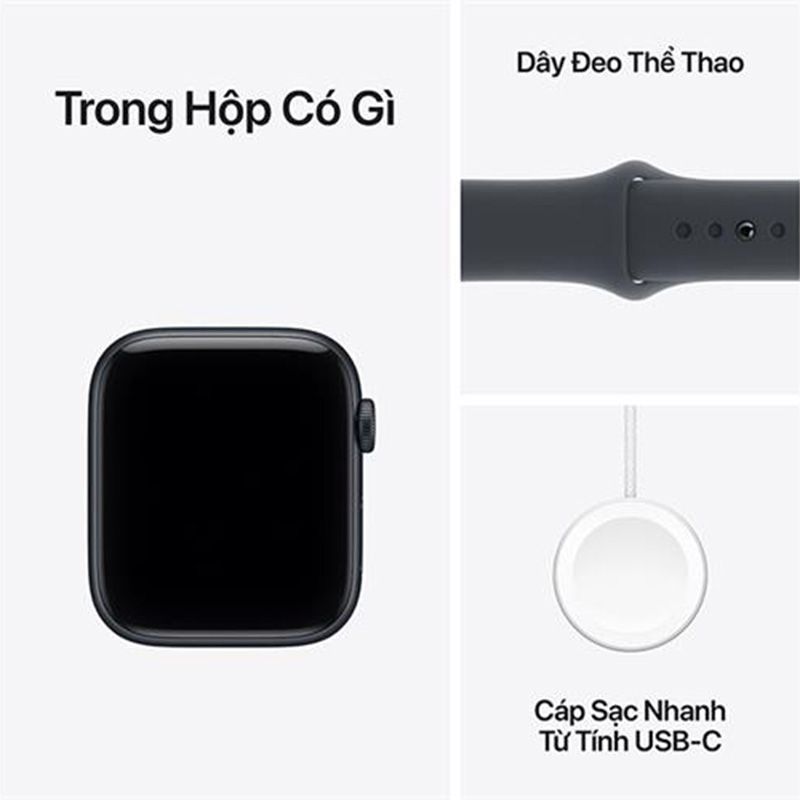 Apple Watch SE 3 GPS + Cellular 44mm viền nhôm dây thể thao xanh đen MEPJ4SA/A M/L
