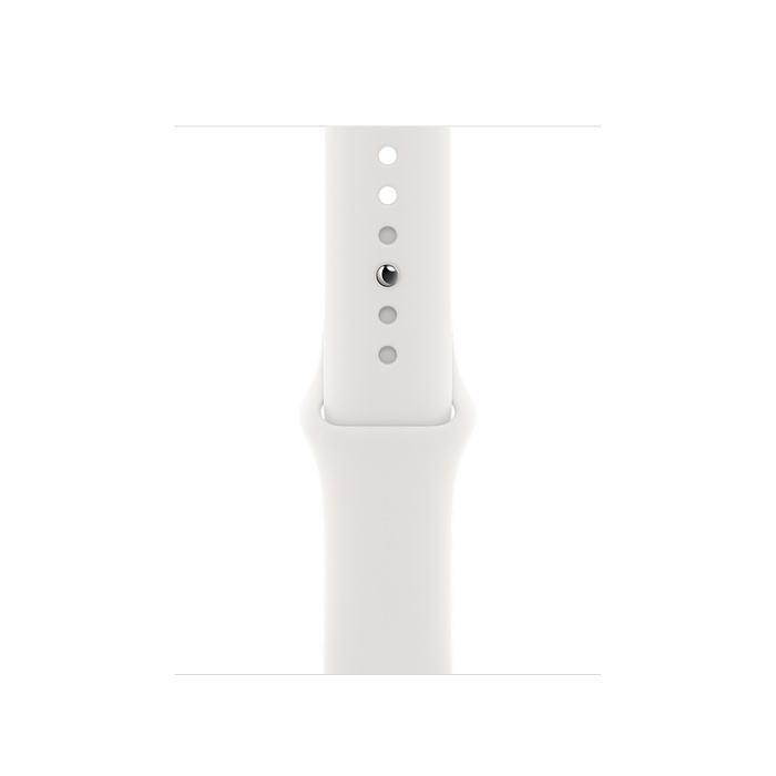 Apple Watch SE 40mm (GPS) viền nhôm bạc - Dây cao su Trắng Chính hãng (MYDM2VN/A)