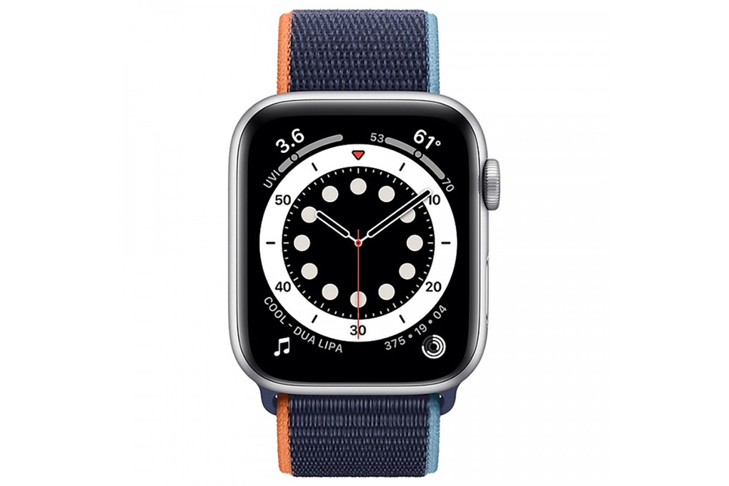 Apple Watch SE 44mm (4G) viền nhôm bạc - Dây vải xanh Chính hãng (MYEW2VN/A)