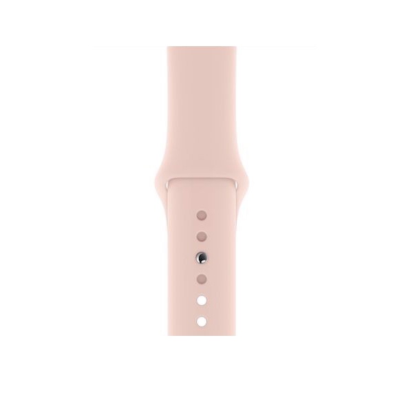 Apple Watch SE 44mm (GPS) viền nhôm vàng - Dây cao su Hồng Chính hãng (MYDR2VN/A)