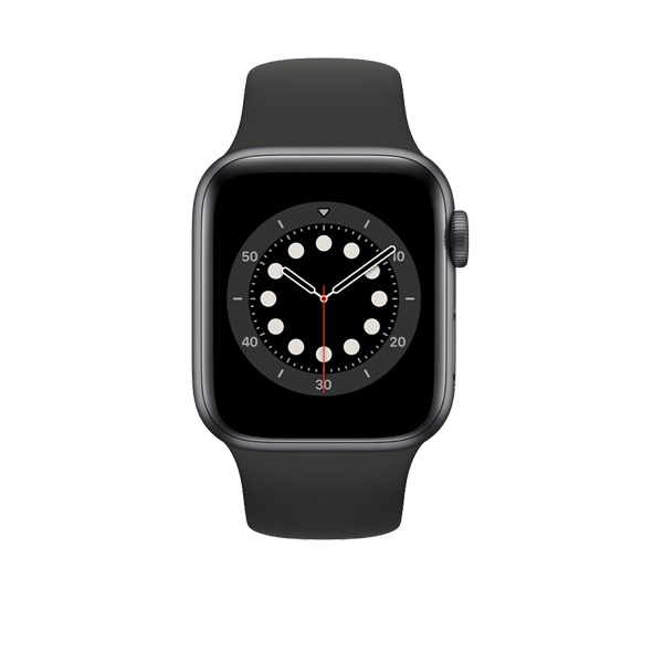 Apple Watch SE 44mm (GPS) viền nhôm xám - Dây cao su Đen Chính hãng (MYDT2VN/A)